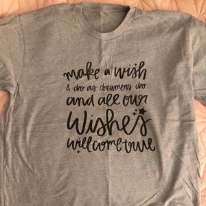 Happily Ever Tees Wishes Tee - Grey